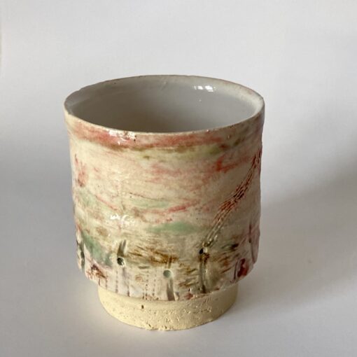 Yunomi ceramic cup with foot